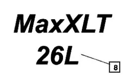 Mahindra Tractor Loader Decal – MaxXLT 26L KMW05953294 Mahindra Direct Parts