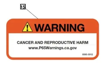 Mahindra Tractor Loader Decal – Prop 65 KMW05953312 Mahindra Direct Parts