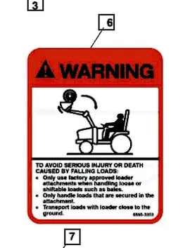 Mahindra Tractor Loader Decal – Warning KMW05953303 Mahindra Direct Parts