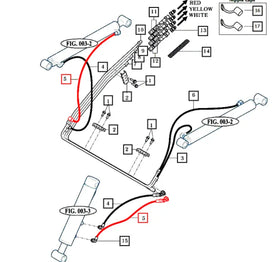 Mahindra Tractor Loader Flex Hose 87503009020 Mahindra