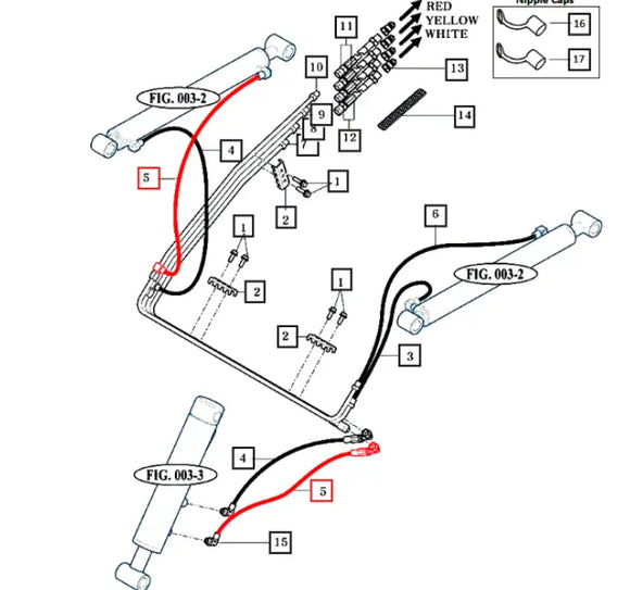 Mahindra Tractor Loader Flex Hose 87503009020 Mahindra