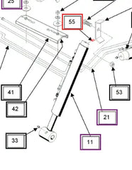 Mahindra Tractor Loader Grease Fitting 90ø 1/4-28 KMW05302025