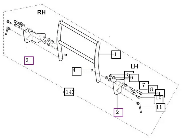 Mahindra Tractor Loader Grill Guard 87501006001 Mahindra Direct Parts