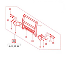Mahindra Tractor Loader Grill Guard Kit 85901006001 Mahindra