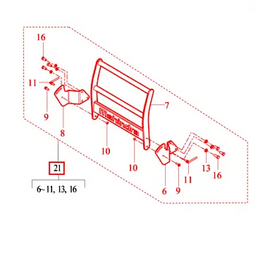 Mahindra Tractor Loader Grill Guard Kit 85901006001 Mahindra