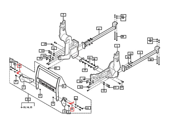 Mahindra Tractor Loader Grill Guard Lever Bolt 85401006062 Mahindra Direct Parts