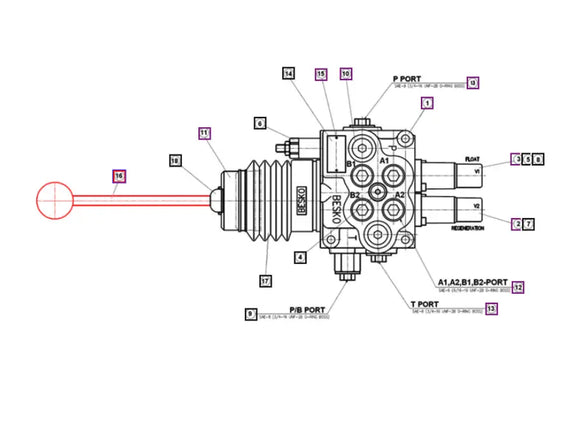 Mahindra Tractor Loader Handle ANSA7830017 Mahindra