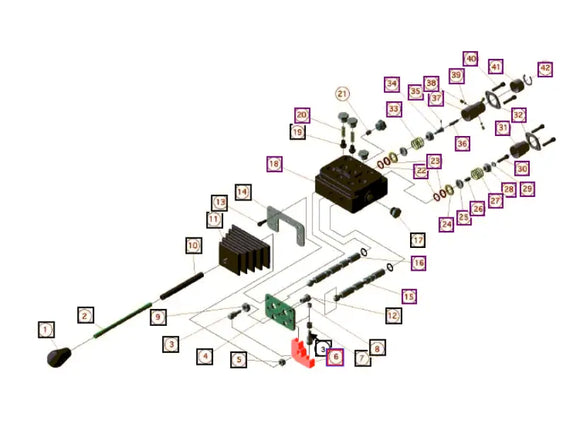 Mahindra Tractor Loader Handle Plate KMW14093107 Mahindra