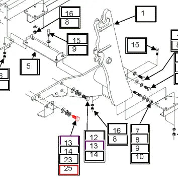 Mahindra Tractor Loader Hex Head Cap Screw 18x2.5x50mm KMW05692197 Mahindra Direct Parts