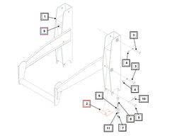 Mahindra Tractor Loader Hinge Assembly KMW10011094