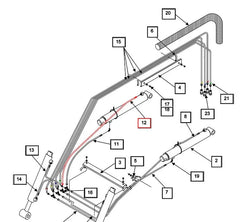 Mahindra Tractor Loader Hose KMW05822508508053