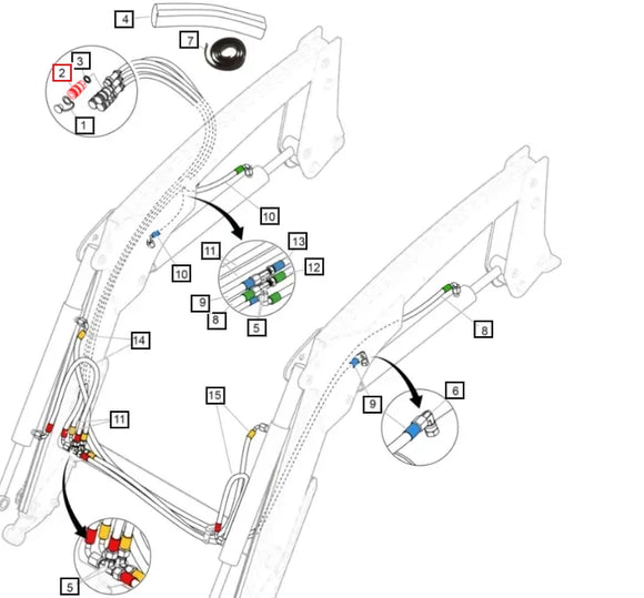 Mahindra Tractor Loader Hydraulic Female Quick Disconnect 5045010ALO Mahindra
