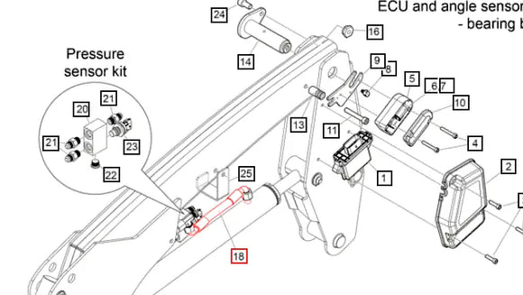 Mahindra Tractor Loader Hydraulic Hose 140 60088718ALO Mahindra Direct Parts