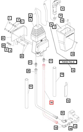 Mahindra Tractor Loader Hydraulic Hose 3/8x47 KMW05822506506047 Mahindra Direct Parts