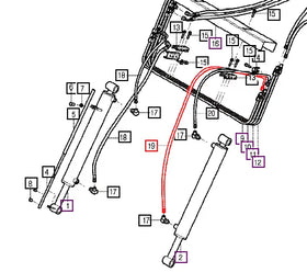 Mahindra Tractor Loader Hydraulic Hose 550 86003004041 Mahindra Direct Parts