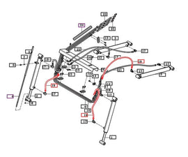 Mahindra Tractor Loader Hydraulic Hose 86503000360 Mahindra Direct Parts