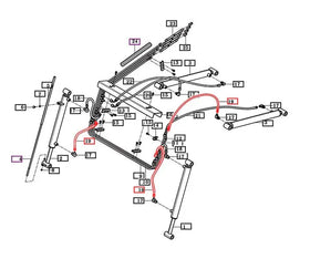Mahindra Tractor Loader Hydraulic Hose 86503000360 Mahindra Direct Parts