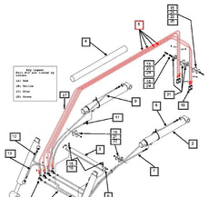 Mahindra Tractor Loader Hydraulic Hose KMW05821106506110