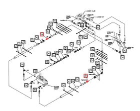 Mahindra Tractor Loader Hydraulic Line Coupler Nose AME011298 Mahindra Direct Parts