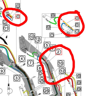 Mahindra Tractor Loader Hydraulic Line Dropping 581772-FM Mahindra Direct Parts