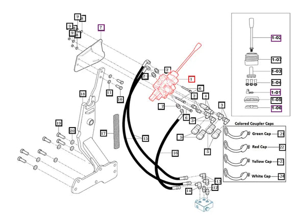 Mahindra Tractor Loader Joystick 87503005000 Mahindra