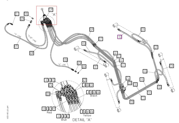 Mahindra Tractor Loader Joystick And Valve Assembly ANS8811084-1 Mahindra