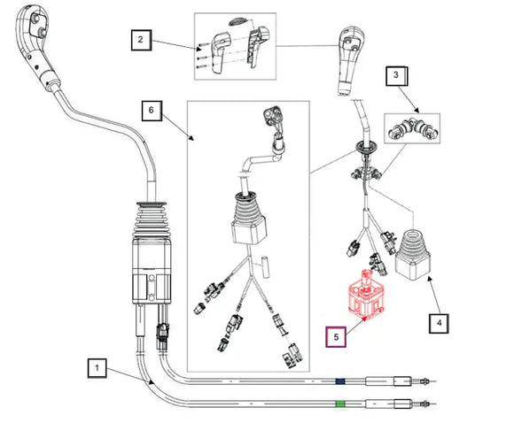 Mahindra Tractor Loader Joystick Base MH4110006610 Mahindra