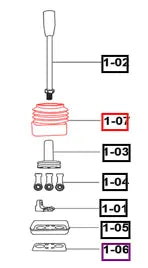 Mahindra Tractor Loader Joystick Boot 86253005020 Mahindra Direct Parts