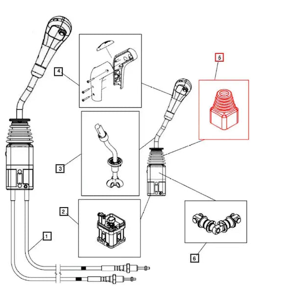 Mahindra Tractor Loader Joystick Boot Mahindra Direct Parts