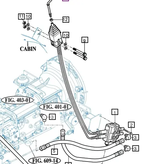 Mahindra Tractor Loader Joystick Cable 700 12395162531 Mahindra Direct Parts