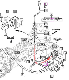 Mahindra Tractor Loader Joystick Cable 720 mm Long 19995162541 Mahindra
