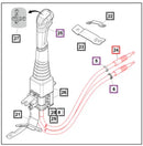 Mahindra Tractor Loader Joystick Cable 900mm 59030309ALO Mahindra