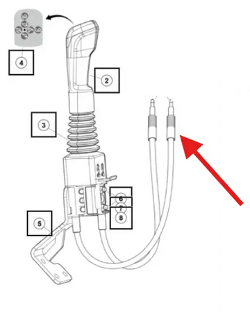 Mahindra Tractor Loader Joystick Cable Mahindra