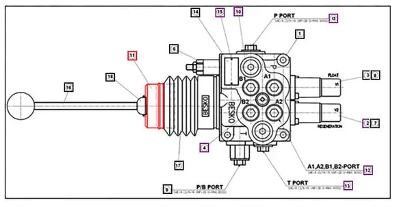 Mahindra Tractor Loader Joystick Controller Complete Mahindra