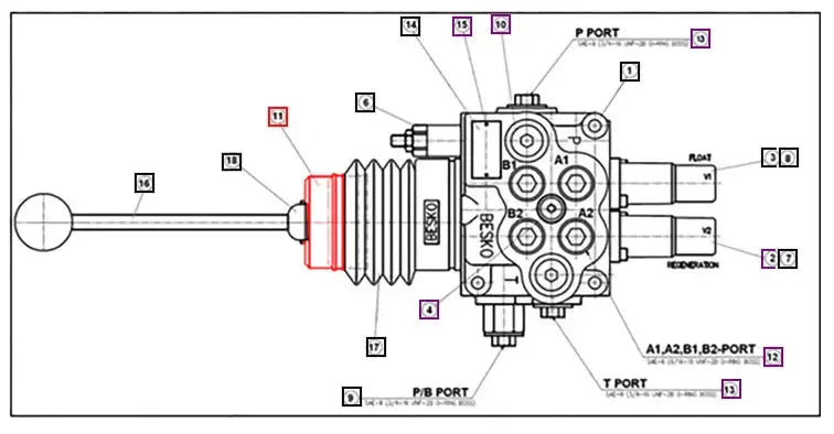 Mahindra Tractor Loader Joystick Controller Complete Mahindra