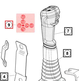 Mahindra Tractor Loader Joystick Decal 60089139ALO Mahindra Direct Parts