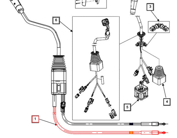 Mahindra Tractor Loader Joystick KMW14083074 Mahindra