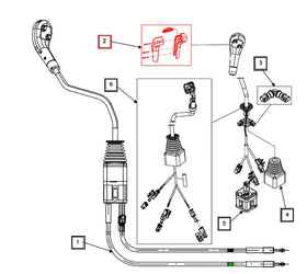 Mahindra Tractor Loader Joystick Knob Kit KMW14083078 Mahindra Direct Parts