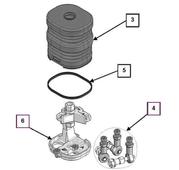 Mahindra Tractor Loader Joystick Repair Kit KMW14083067 Mahindra Direct Parts