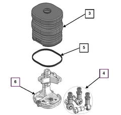 (Limited Availability) Mahindra Tractor Loader Joystick Repair Kit KMW14083067