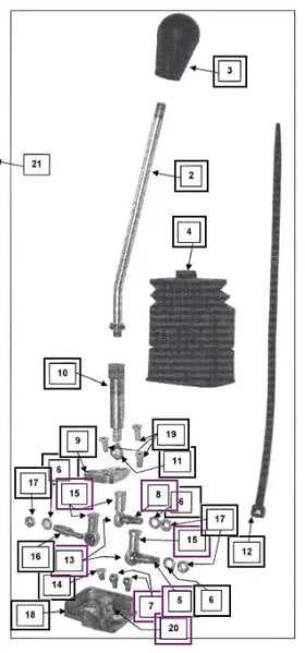 Mahindra Tractor Loader Joystick Repair Kit Mahindra