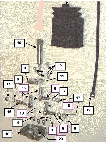 Mahindra Tractor Loader Joystick (Except Lever) KMW14083037 Mahindra