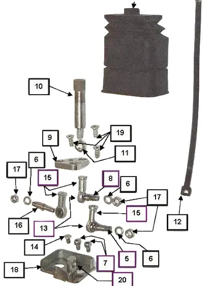 Mahindra Tractor Loader Joystick (Except Lever) KMW14083037 Mahindra