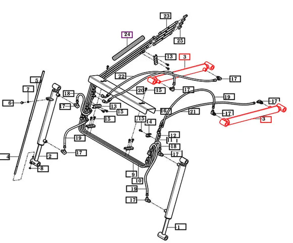 Mahindra Tractor Loader Lift Cylinder 85813003000GB Mahindra