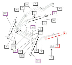 Mahindra Tractor Loader Lift Cylinder KMW31602060 Mahindra