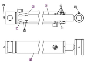Mahindra Tractor Loader Lift Cylinder KMW31602151 Mahindra Direct Parts