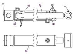 (Limited Availability) Mahindra Tractor Loader Lift Cylinder KMW31602151