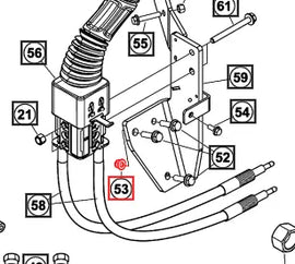 Mahindra Tractor Loader Lock Nut 5052434ALO Mahindra Direct Parts