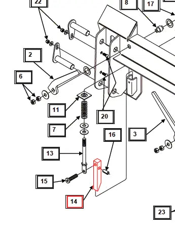 Mahindra Tractor Loader Locking Pin KMW13043066 Mahindra Direct Parts