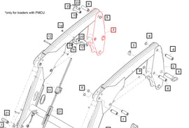 Mahindra Tractor Loader Mounting Bracket RH Right Hand 60086464-36ALO Mahindra Direct Parts